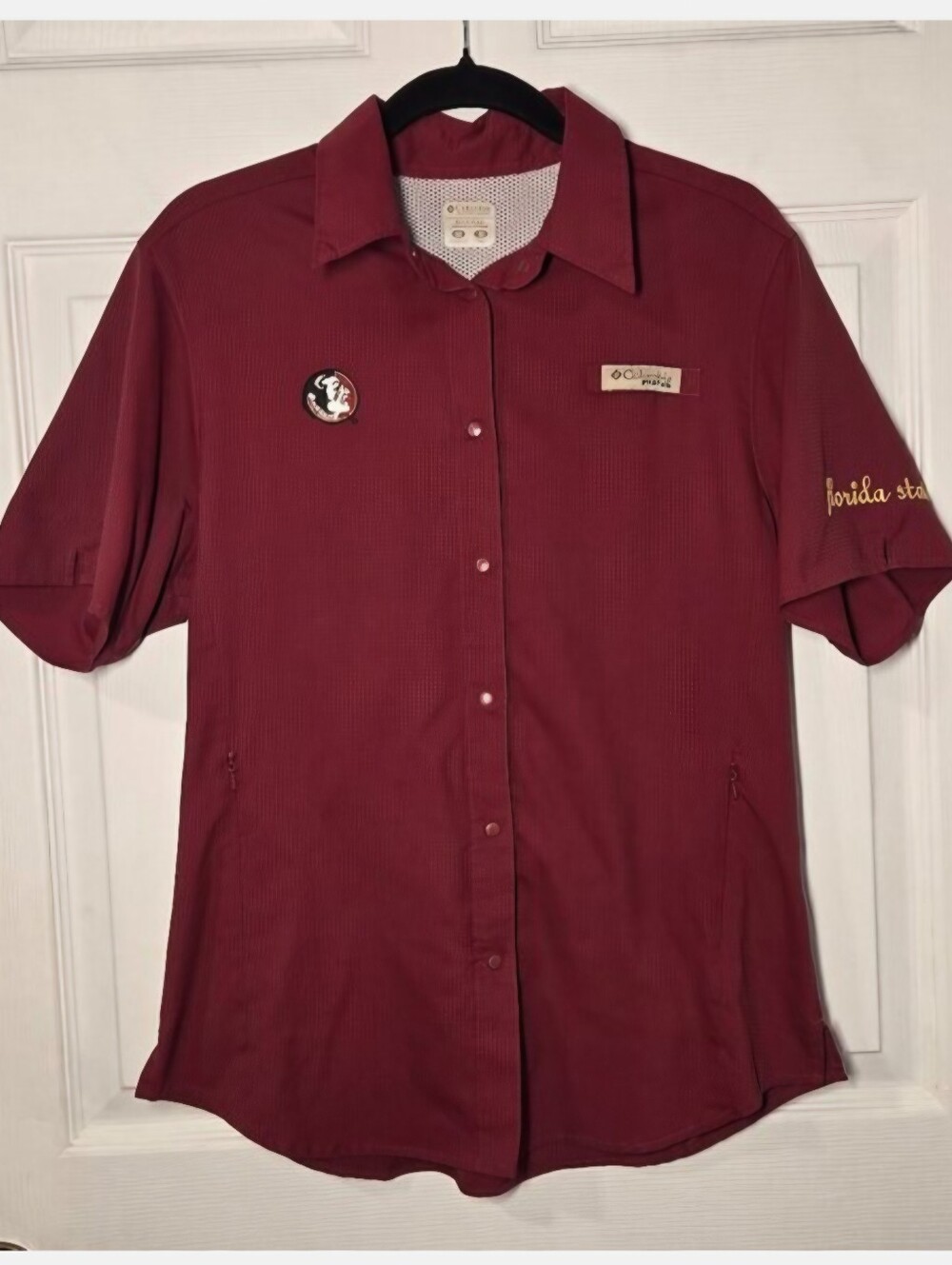 Columbia PFG Florida State Women’s Quick Dry Shirt Maroon, Size: Medium